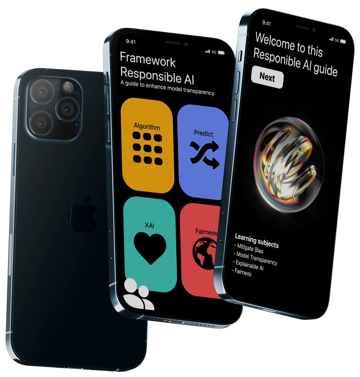 app shown in 2 phones